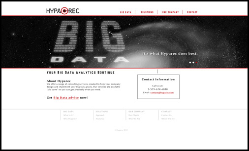 Website and logo design for Hyparec