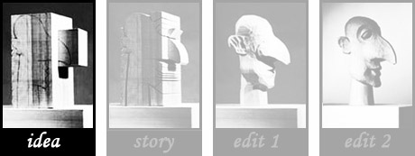 Block of wood ready for carving