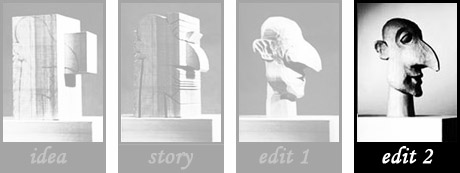 Spiffy-looking puppet head